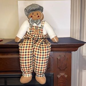 Weighted Gingerbread Man Christmas Decoration 30”
